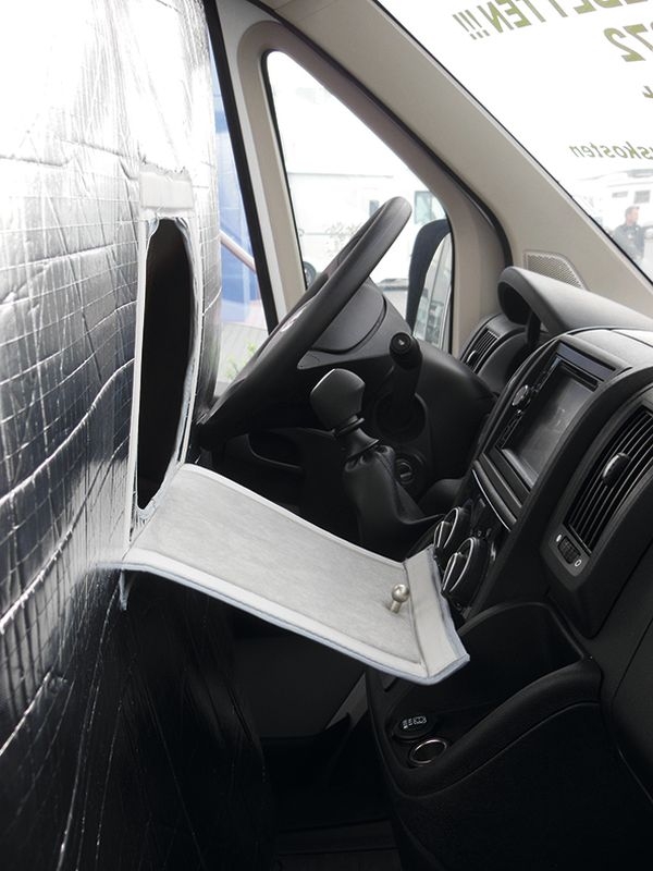 Thermovorhang hellgrau für Fiat Ducato ab Baujahr 07/2006