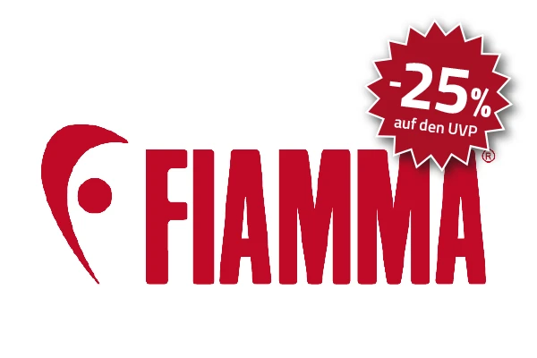 Fiamma mindestens 25 Prozent reduziert