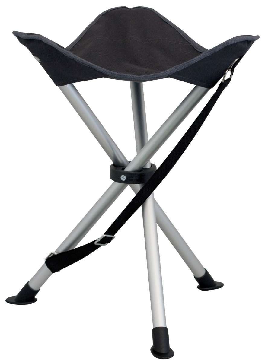 Faltbarer Dreibeinhocker Alta dunkelgrau