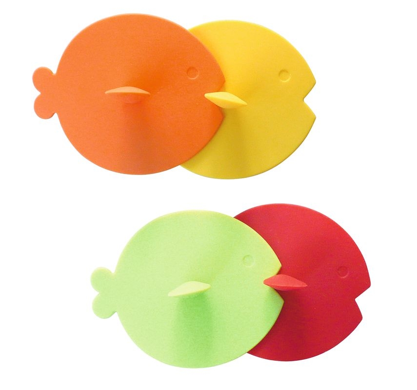 Silikondeckel Fisch 4-teilig