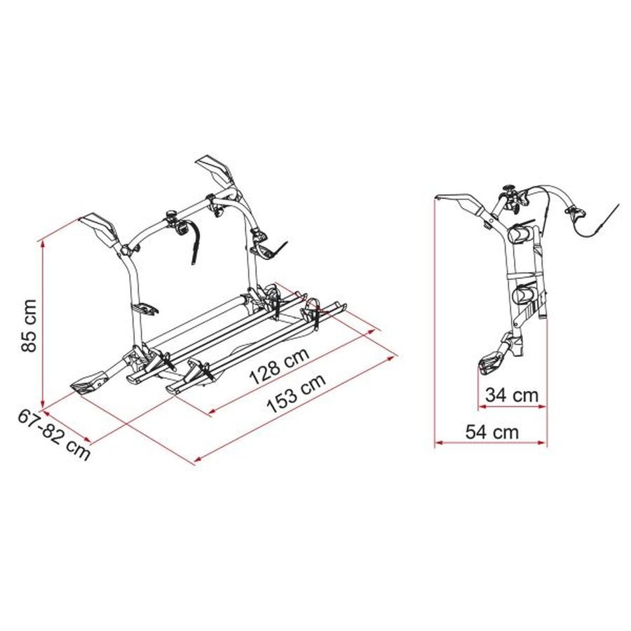 Fahrradträger Carry-Bike VW T6 Pro Deep Black