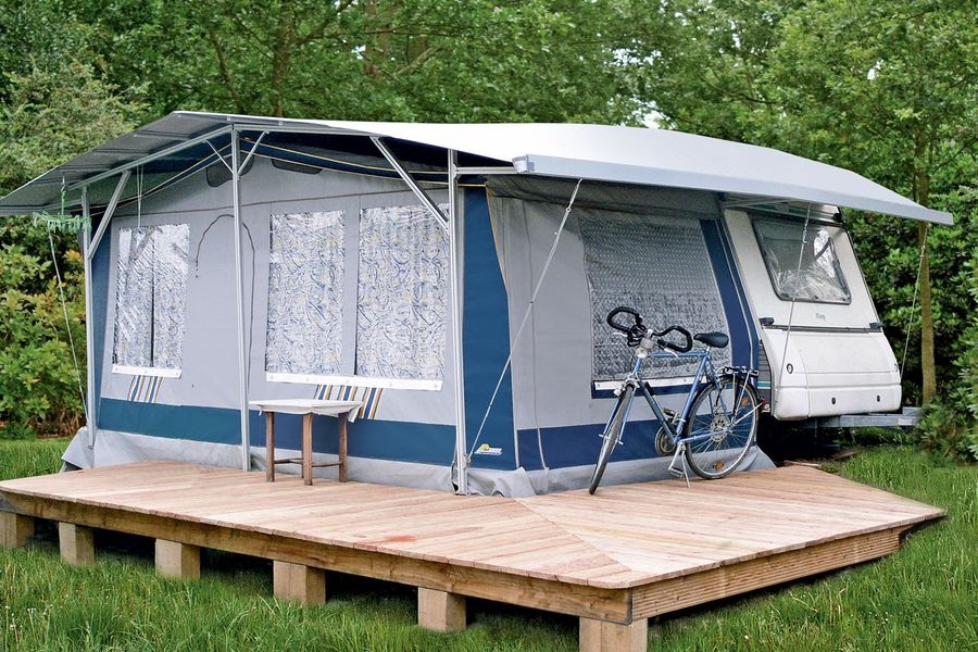 Wohnwagen Schutzdach Sölden Double Größe 1 Preisgruppe 350-390cm Breite 548 cm