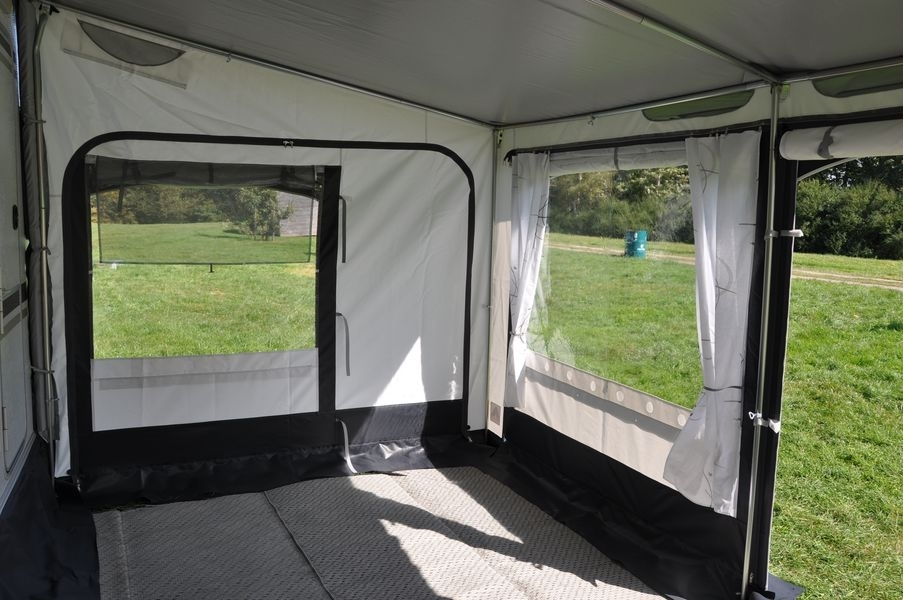 Dauerstand Teilzelt Friesland 400x240cm Einzug links