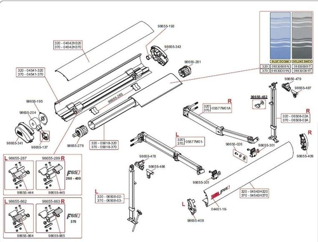 Stützfußgelenk F65S/F65L (links)