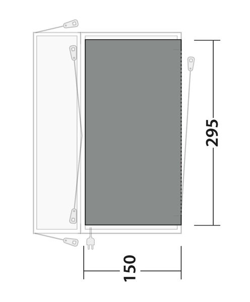 Fleeceteppich für Lakecrest  295 x 150 cm