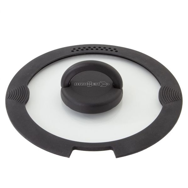 Glasdeckel mit Silikonrand Covery Ø 20 cm