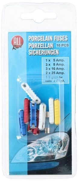Porzellansicherung 10 tlg