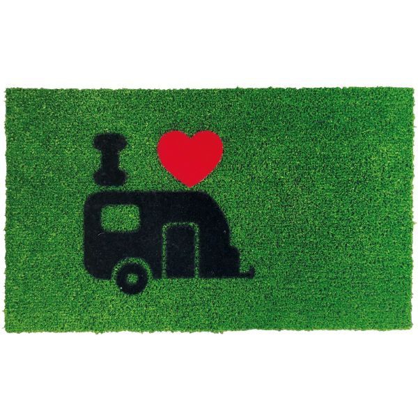 Fußmatte Green Flock Wohnwagen 60 x 40 cm