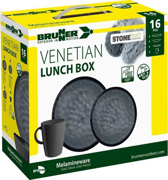 Geschirrset Lunch Box Venetian Blau 16-teilig
