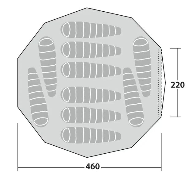 10 Personen Tipizelt Klondike Grande 10 Personen Tipizelt Klondike Grande