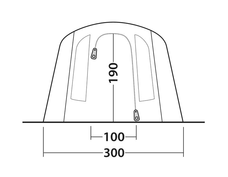 4 Personen Tunnelzelt Sacramento 4 Air