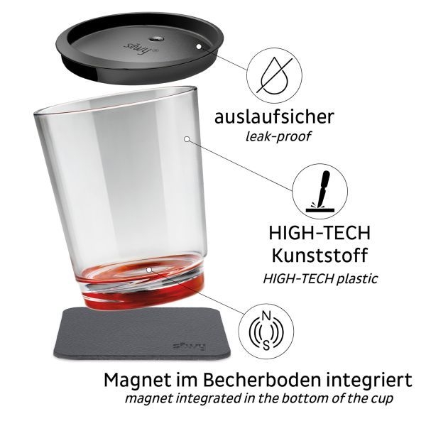Magnet-Trinkbecher Multicolour, 6er Set