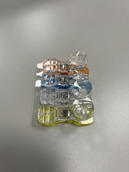 Saugnapf Klammern 4 Stück, farbig sortiert