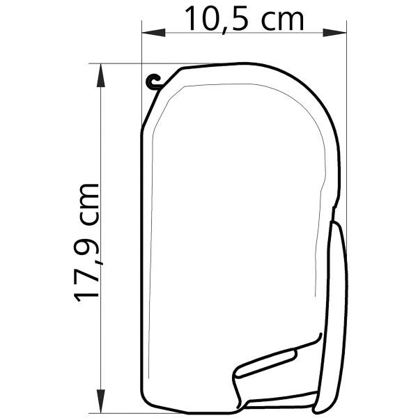 Omnistor-Markise 8000, 4,50 x 2,75m, Mystic-Grau