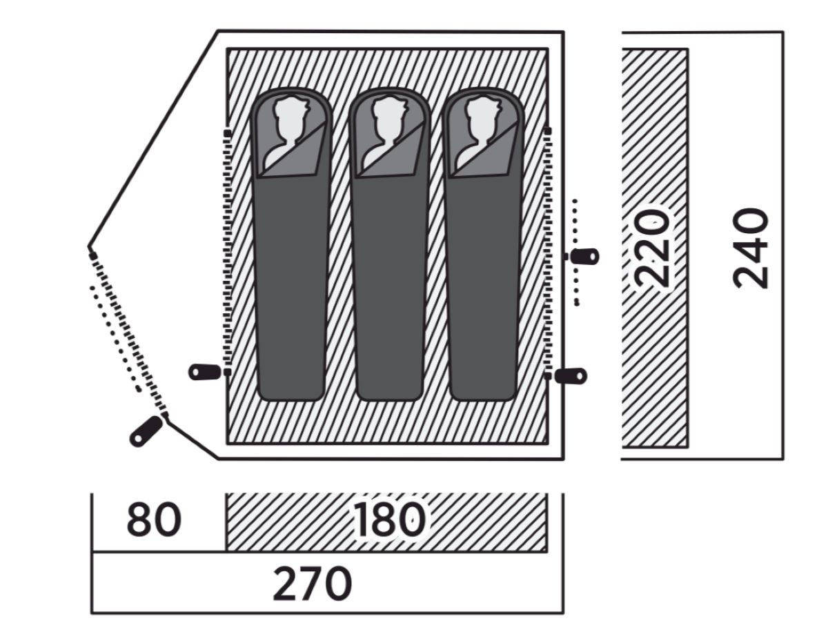 3 Personen Kuppelzelt Rondane 3