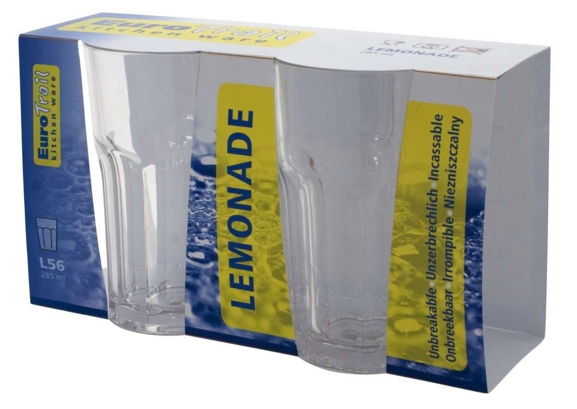 Trinkglas transparent, 2er Set