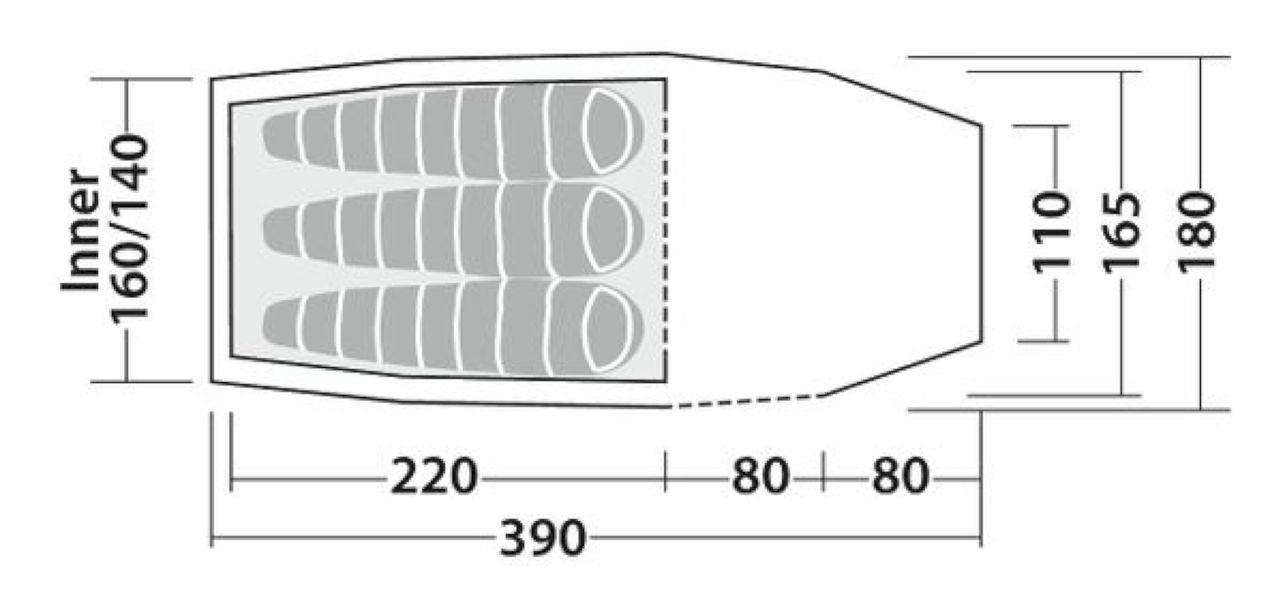 3 Personen Leichtgewicht Tunnelzelt Roamer 3 LW 3 Personen Leichtgewicht Tunnelzelt Roamer 3 LW