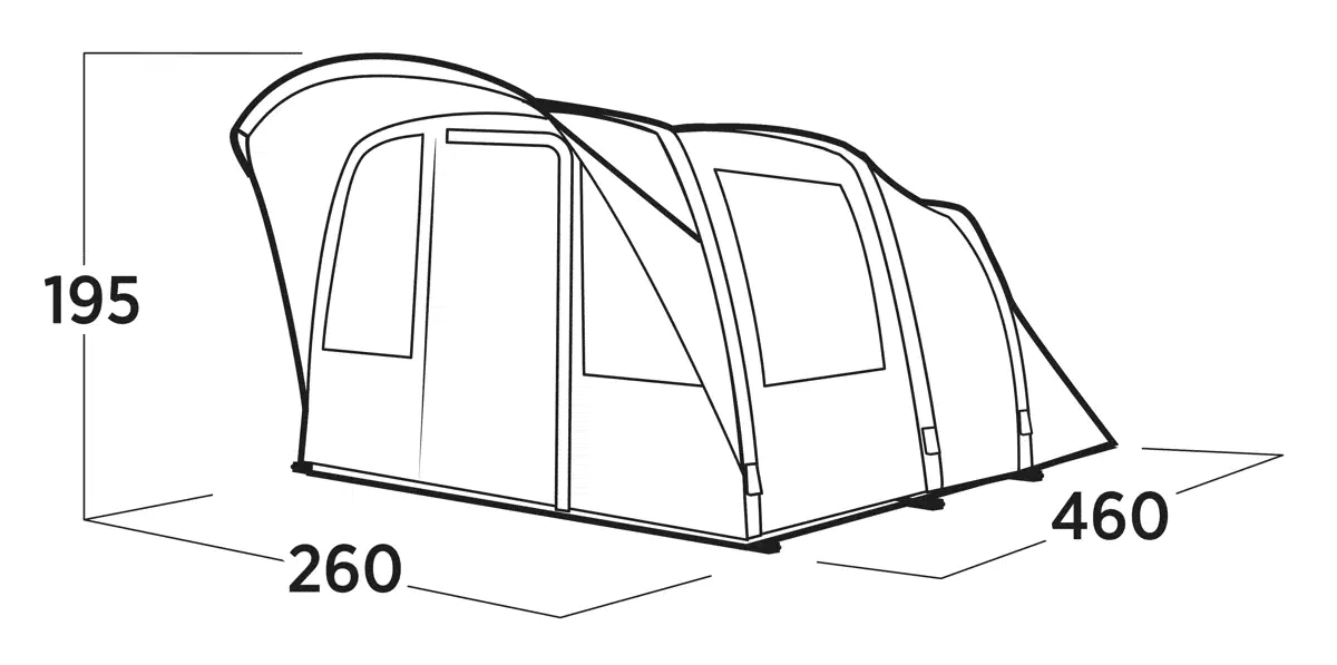 4 Personen Tunnelzelt Senja 4 Air