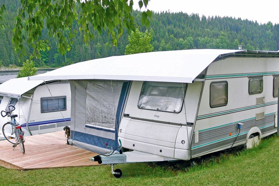 Wohnwagen Schutzdach Sölden Double Größe 1 Preisgruppe 350-390cm Breite 548 cm