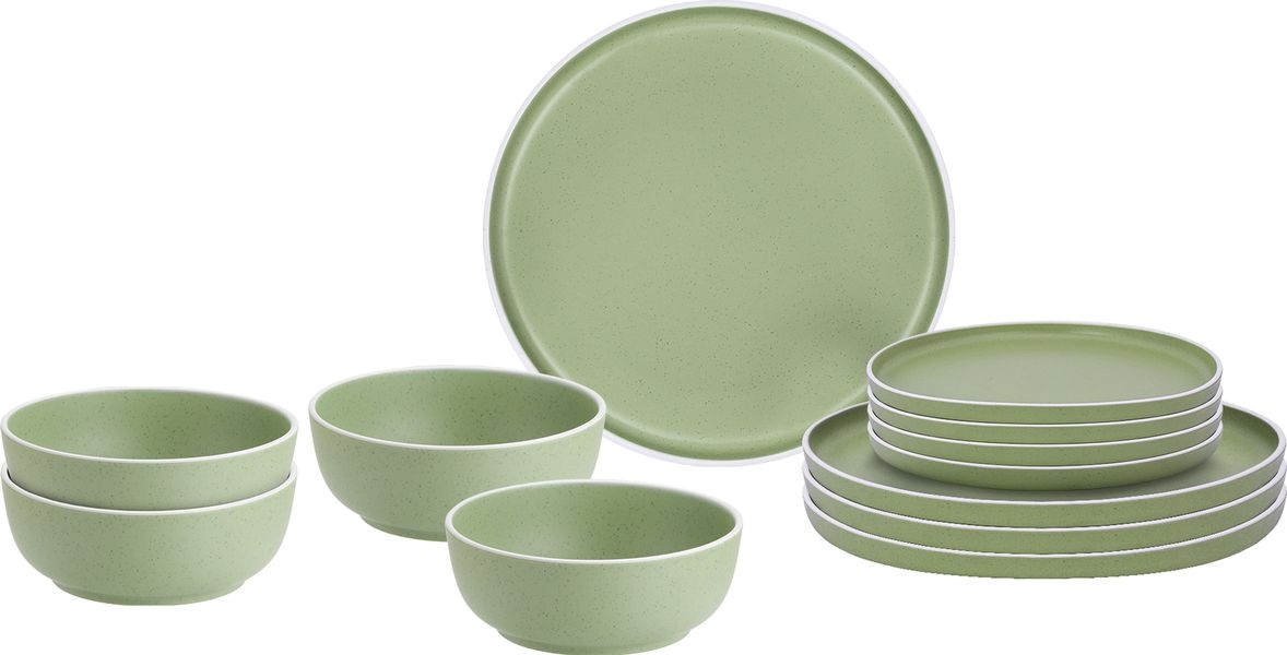 Geschirrset Midday Dolomit Green 12-teilig