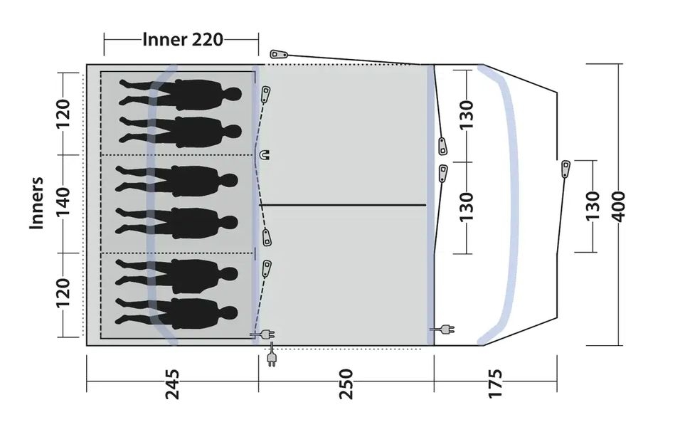 6 Personen Tunnelzelt Sacramento 6 Air 6 Personen Tunnelzelt Sacramento 6 Air