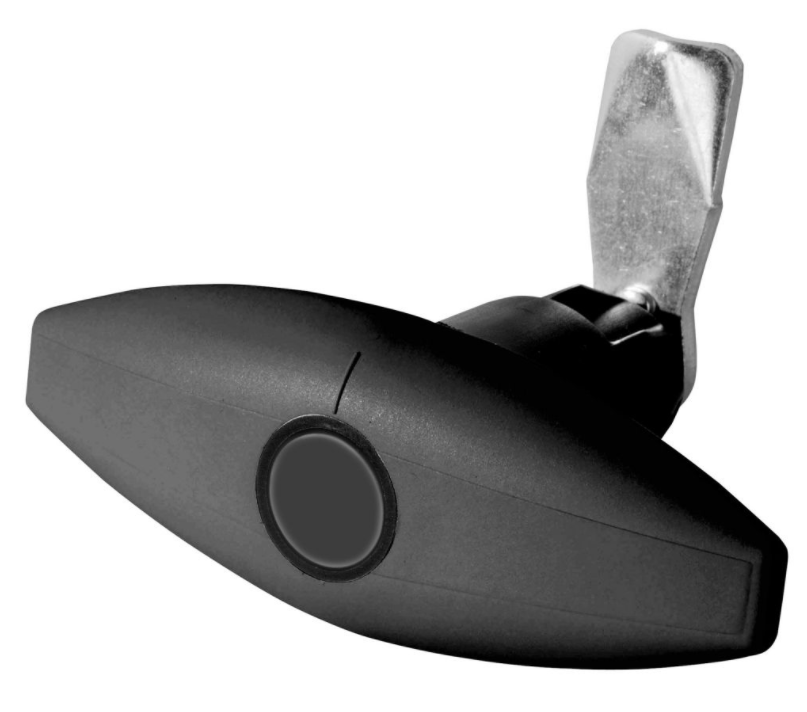 Elipse Drehspann klein 110x42mm, schwarz, STS-Buchse