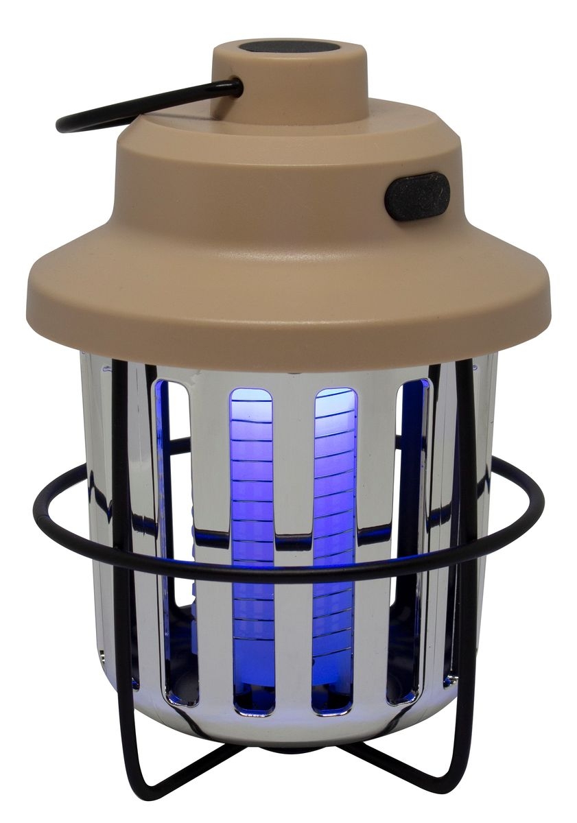 Kompakte Mückenlampe im Retrolook