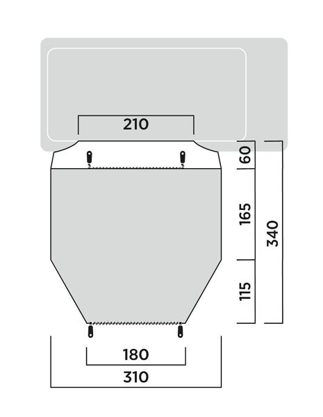 Busvorzelt Shamrock Ausstellungsstück