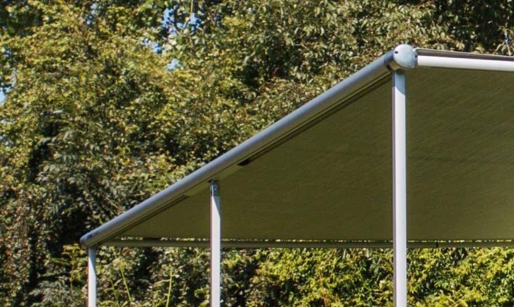 Markise 1200, 3,25 x 2,5 m, Mystic-Grau II.Wahl Markisenbeutel beschädigt