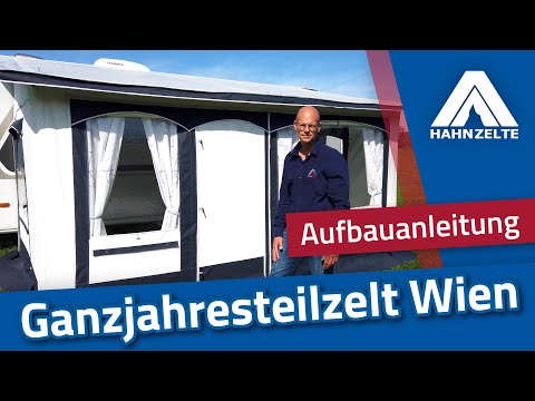 Dauerstand Teilzelt Wien 300x240cm Einzug links
